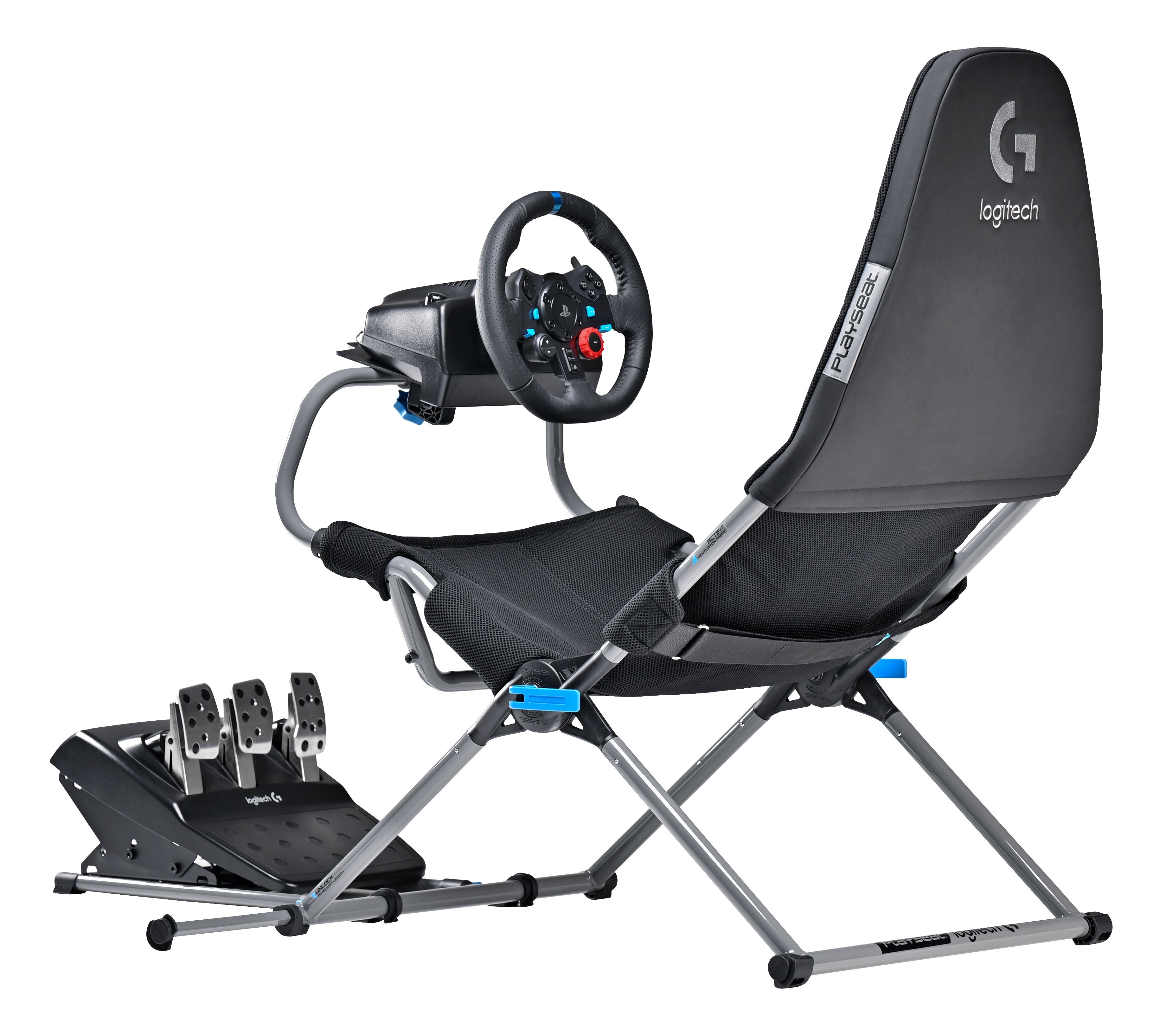 Silla Gaming Playseat Challenge X - Logitech G Edition Negro, Gris