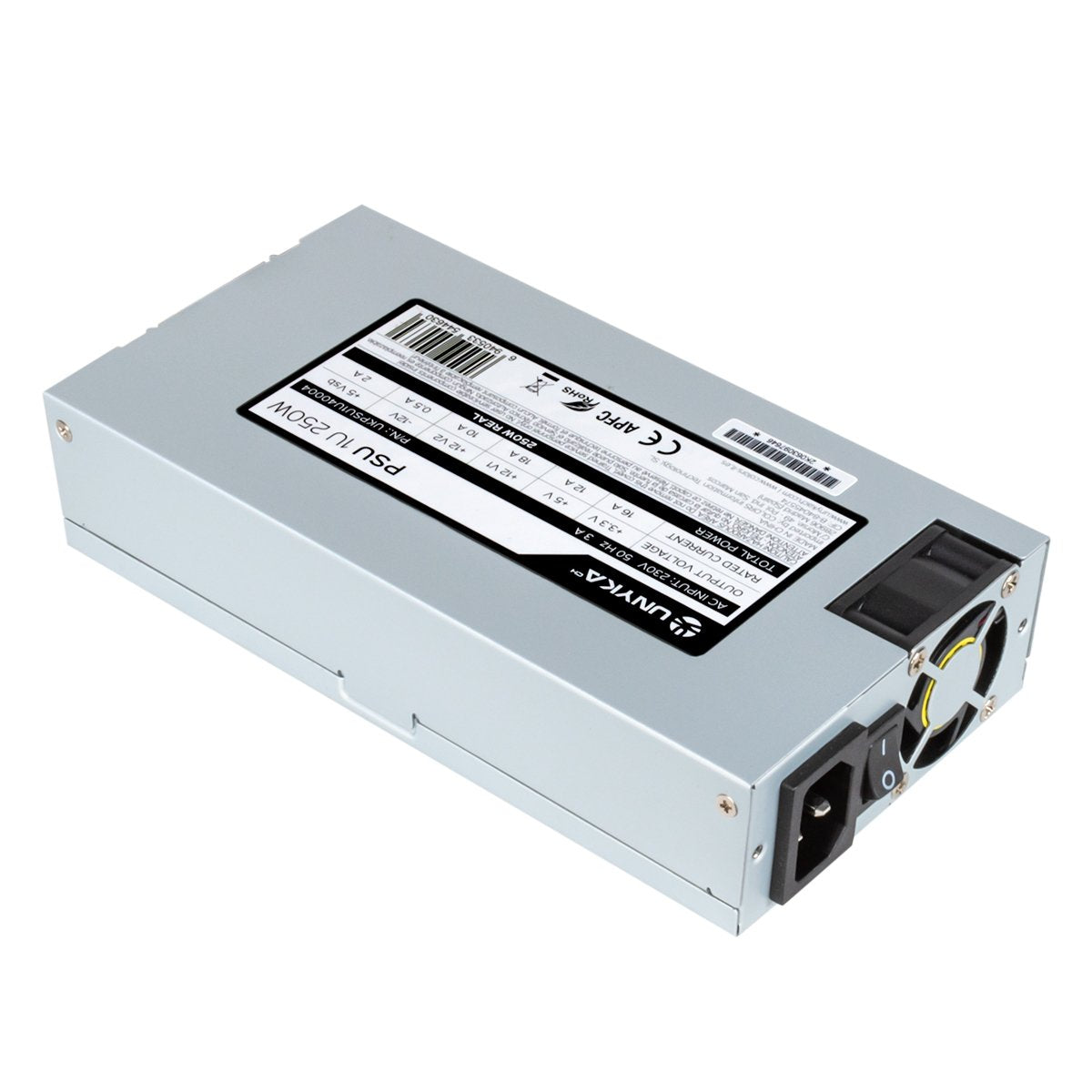 EAN 6940533544630 - UNYKAch UKPSU1U40004 unidad de fuente de alimentación 20+4 pin ATX Flex ATX Plata imagen 5