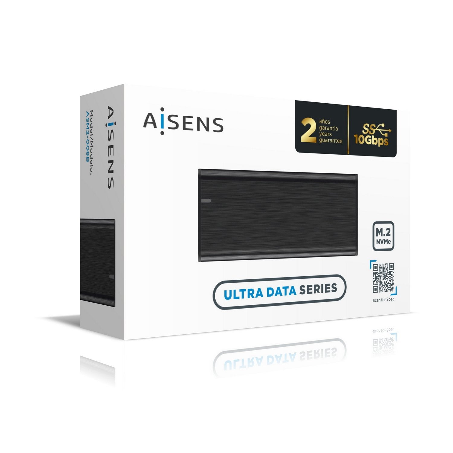 Aisens Caja Externa Para Disco Duro Ssd M.2 Usb 3.1 Gen2/ Sin Tornillos Asm2-008b