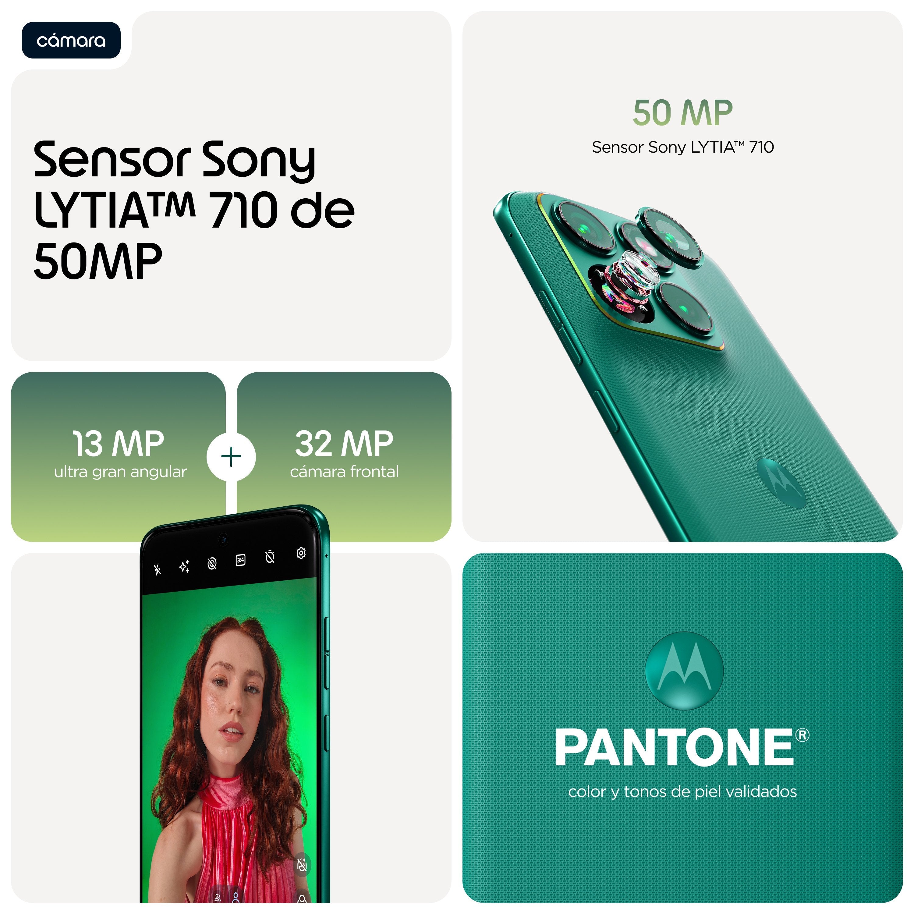 EAN 0840493621722 - Motorola edge 70 fusion 17,2 cm (6.78") SIM doble Android 16.0 5G USB Tipo C 8 GB 256 GB 7000 mAh Verde imagen 6
