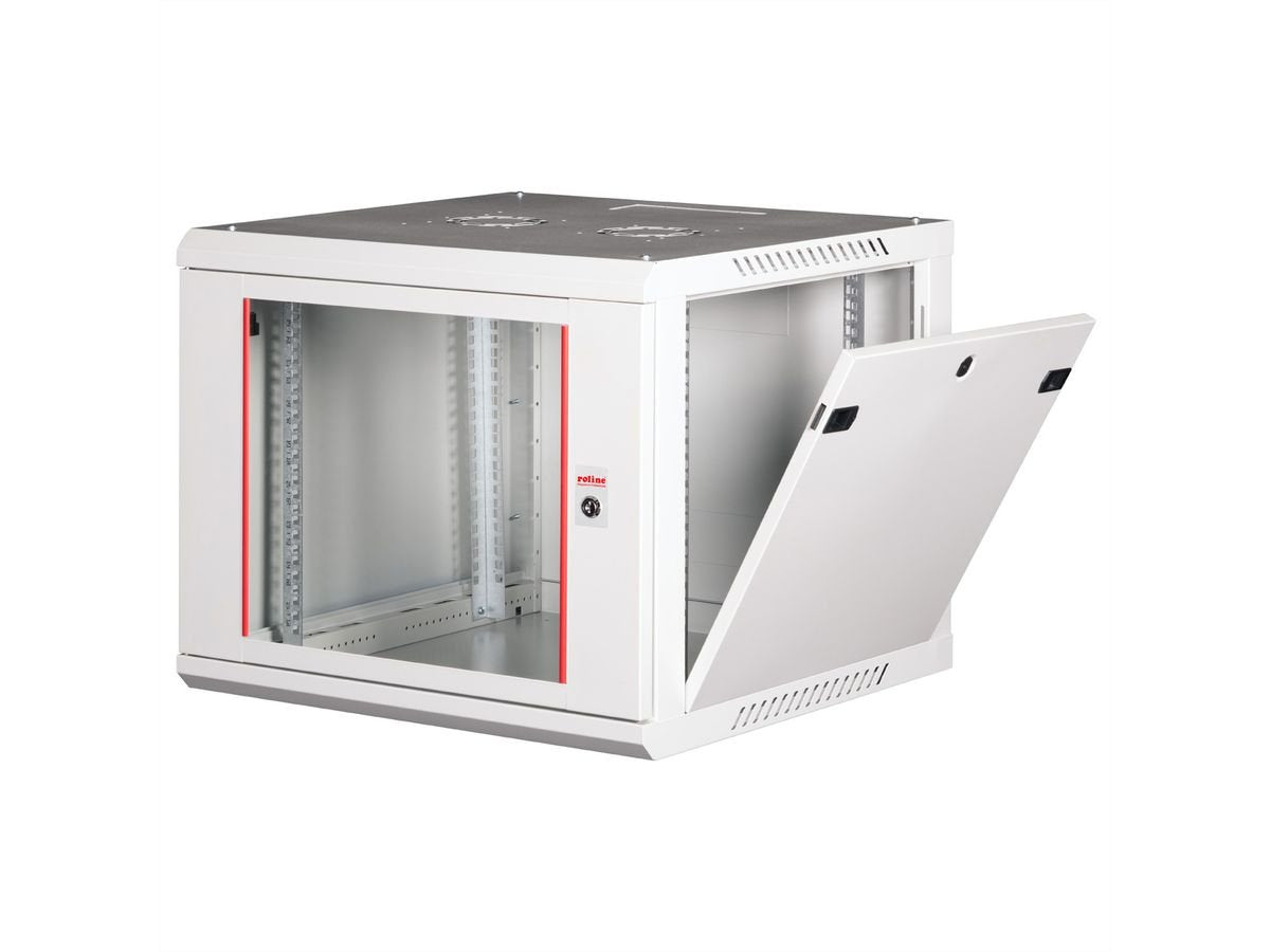 Roline 19-Zoll Wandgehuse Basic Plus 9he, 600x600 Bxt Grau