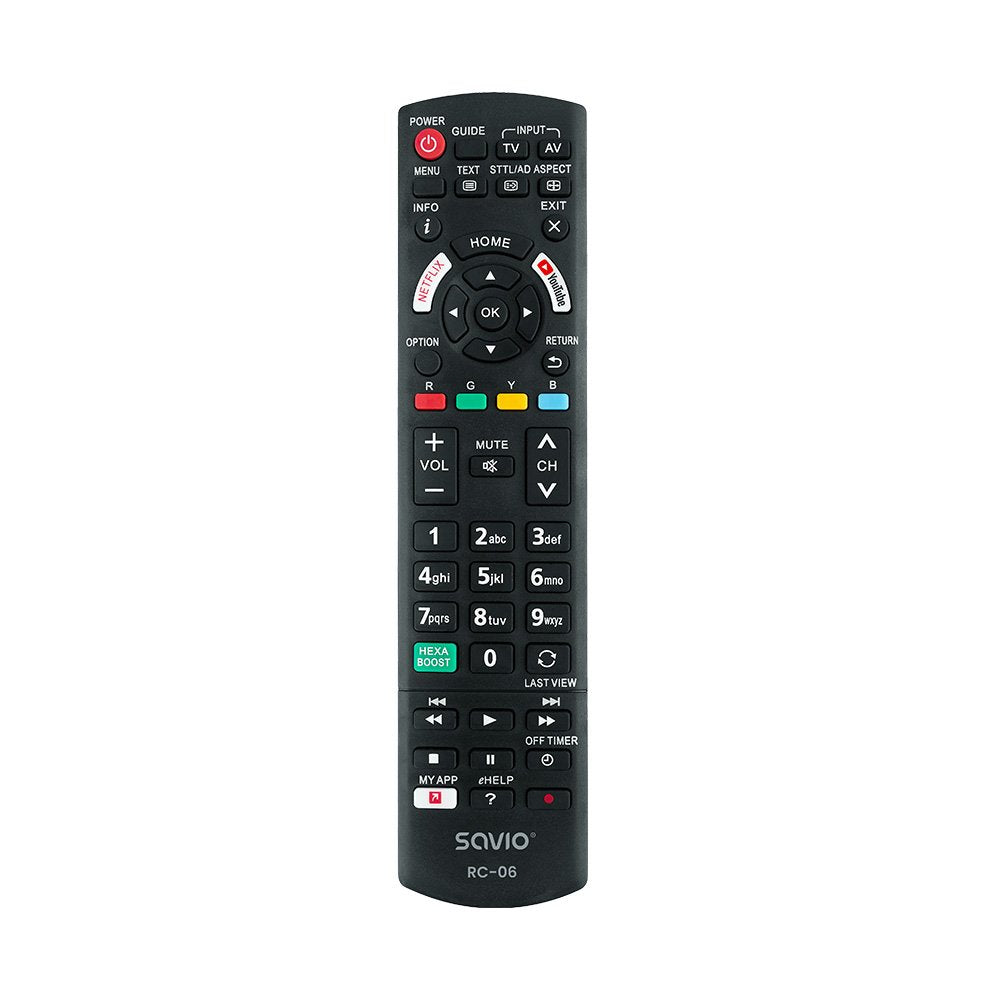 EAN 5901986043683 - Savio RC-06 do TV Panasonic mando a distancia IR inalámbrico Botones imagen 1