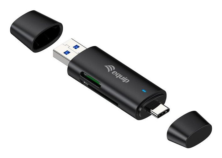 EAN 4015867241653 - Equip 245462 lector de tarjeta USB 3.2 Gen 1 (3.1 Gen 1) Type-A/Type-C Negro imagen 1