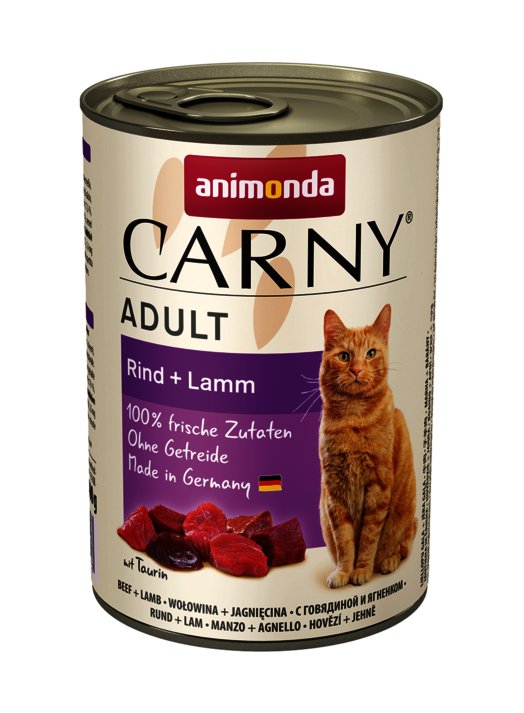 Animonda Carny Adult Sabor: Ternera Y Cordero 400g