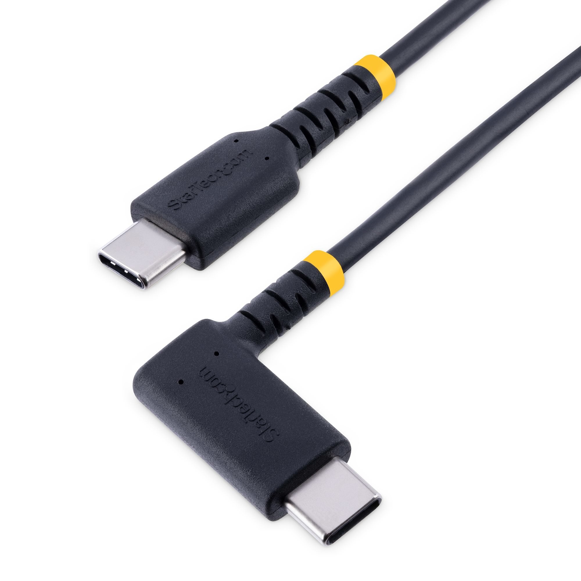 Startech Cable Usb C Acodado Pd 60w - 3a - 2m Carga Rápida