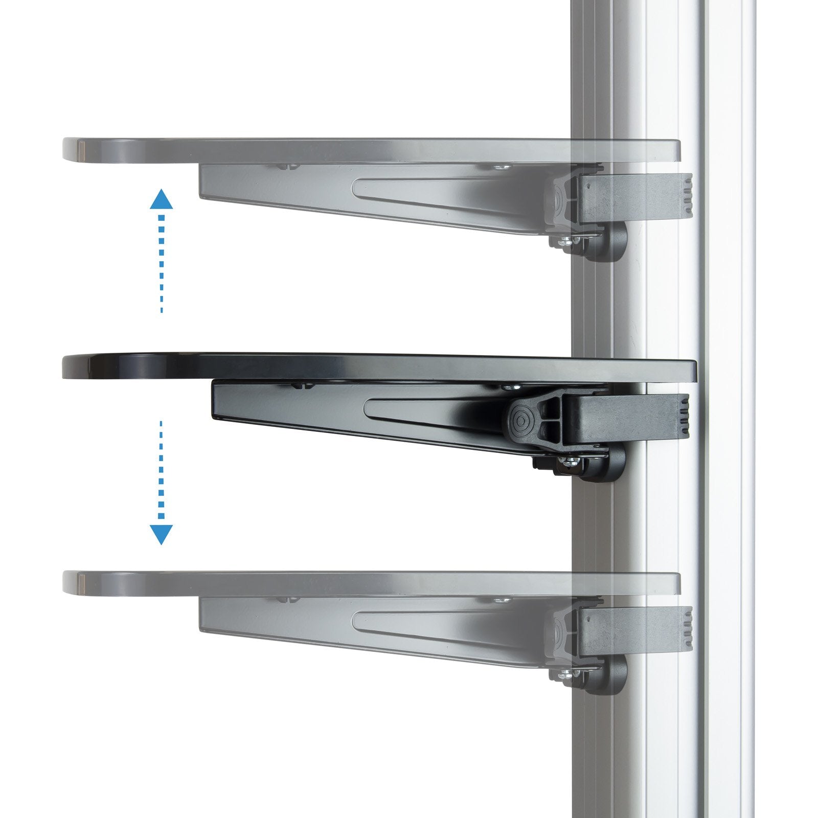EAN 8433281007444 - TooQ FS1870M-B soporte para pantalla de señalización 94 cm (37") Negro, Plata imagen 9