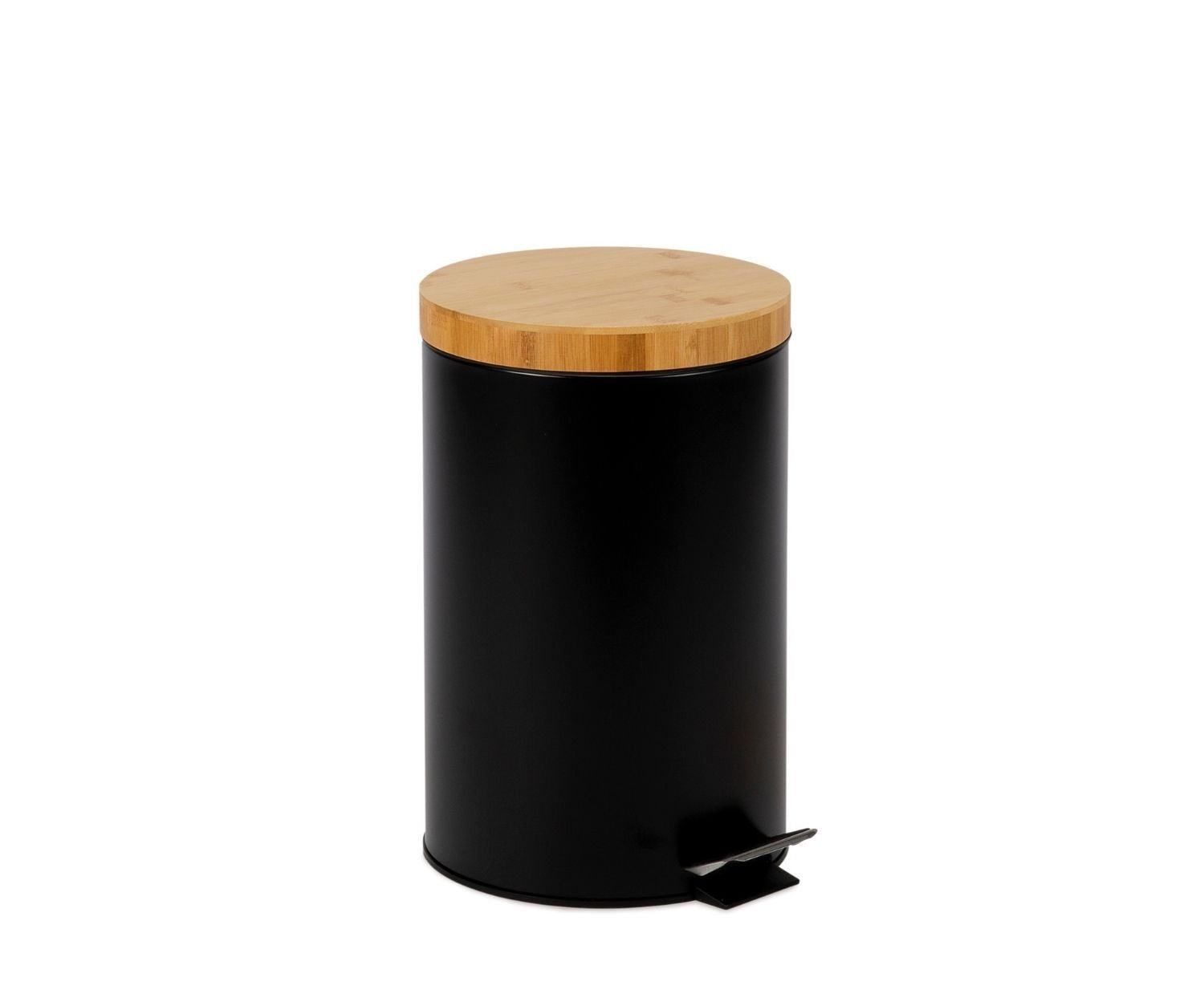 Papelera Para Cocina De Metal Negro 12l Cc72108 Andrea House
