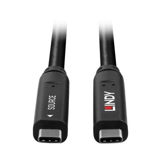 Lindy 10m Usb 3.2 Gen 1 & Dp 1.4 Typ C Hybrid Cable