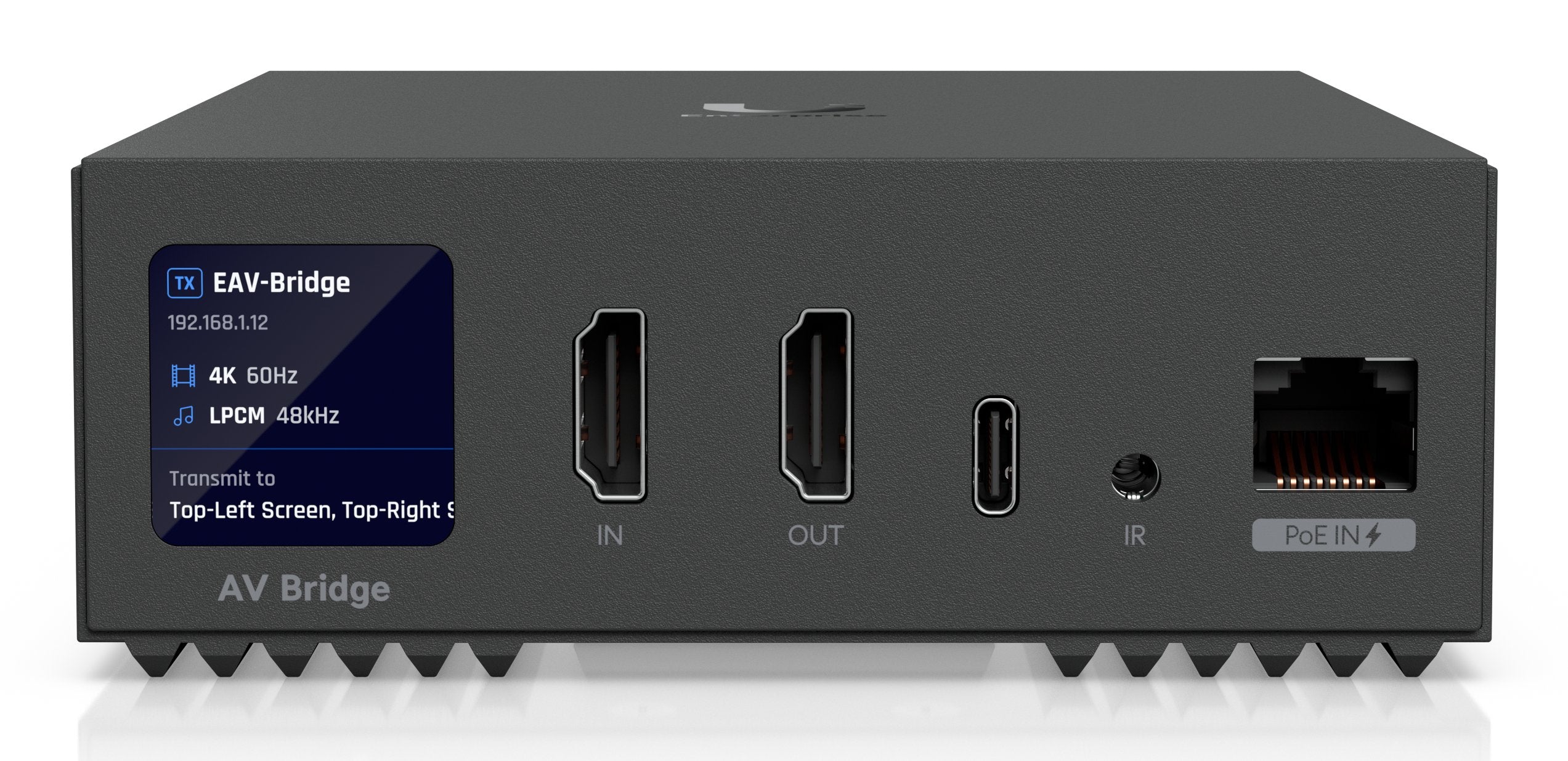 Ubiquiti Eav-Bridge Enterprise Audio/Video Bridge 4k60 Hdmi Xlr Poe+