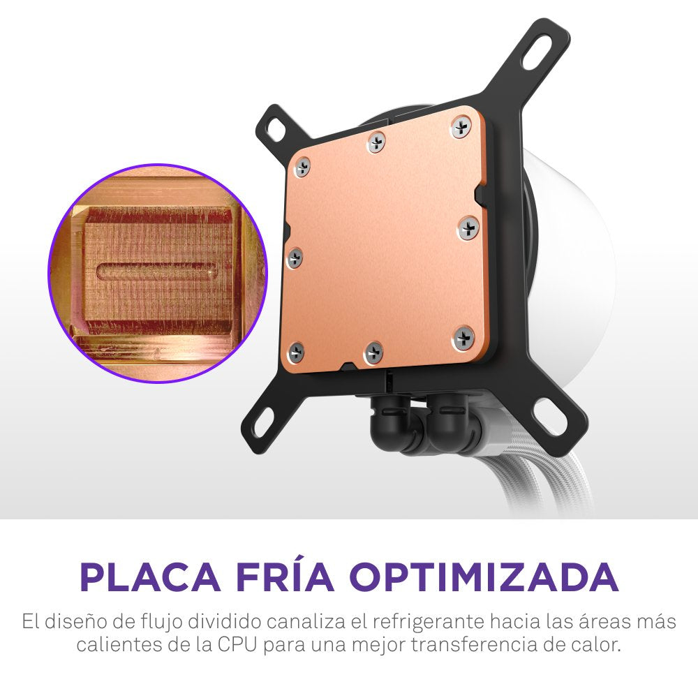 EAN 5056547205267 - NZXT Kraken Plus 360 RGB Procesador Sistema de refrigeración líquida todo en uno Blanco 1 pieza(s) imagen 9