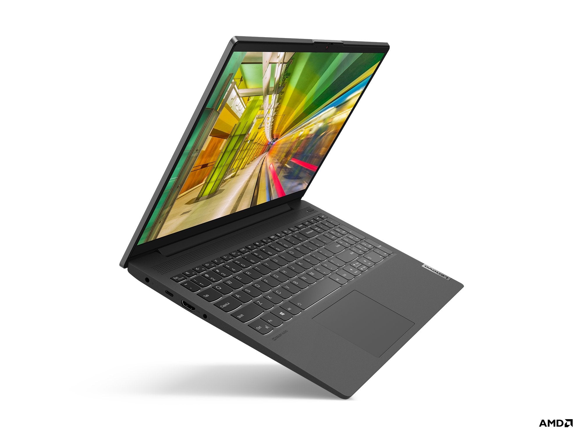 Lenovo Ideapad 5 15alc05 82ln Amd Ryzen 7 5700u / Hasta 4.3 Ghz Sin So Radeon Graphics 8 Gb Ram 512 Gb Ssd Nvme 15.6" Ips 1920 X 1080 (Full Hd) Wi-Fi 6 Gris Grafito Kbd: Español