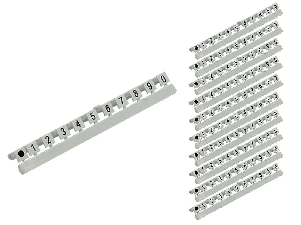 Nummer Markierungen Para Lc Lwl Cable, Markierung 0 Hasta 9, 10er Set, Good Connections®