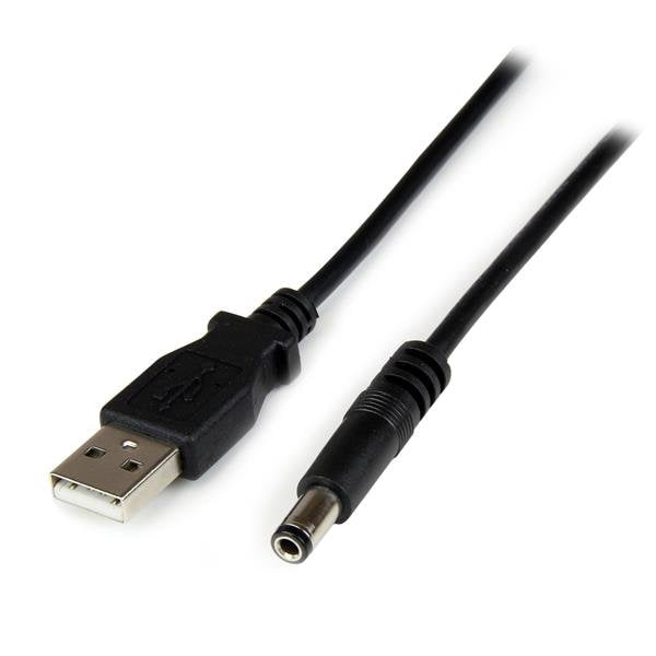 Startech Cable Usb 2.0 A Dc Conector Tipo N 5,5mm 5v 1m Negro Usb2typen1m
