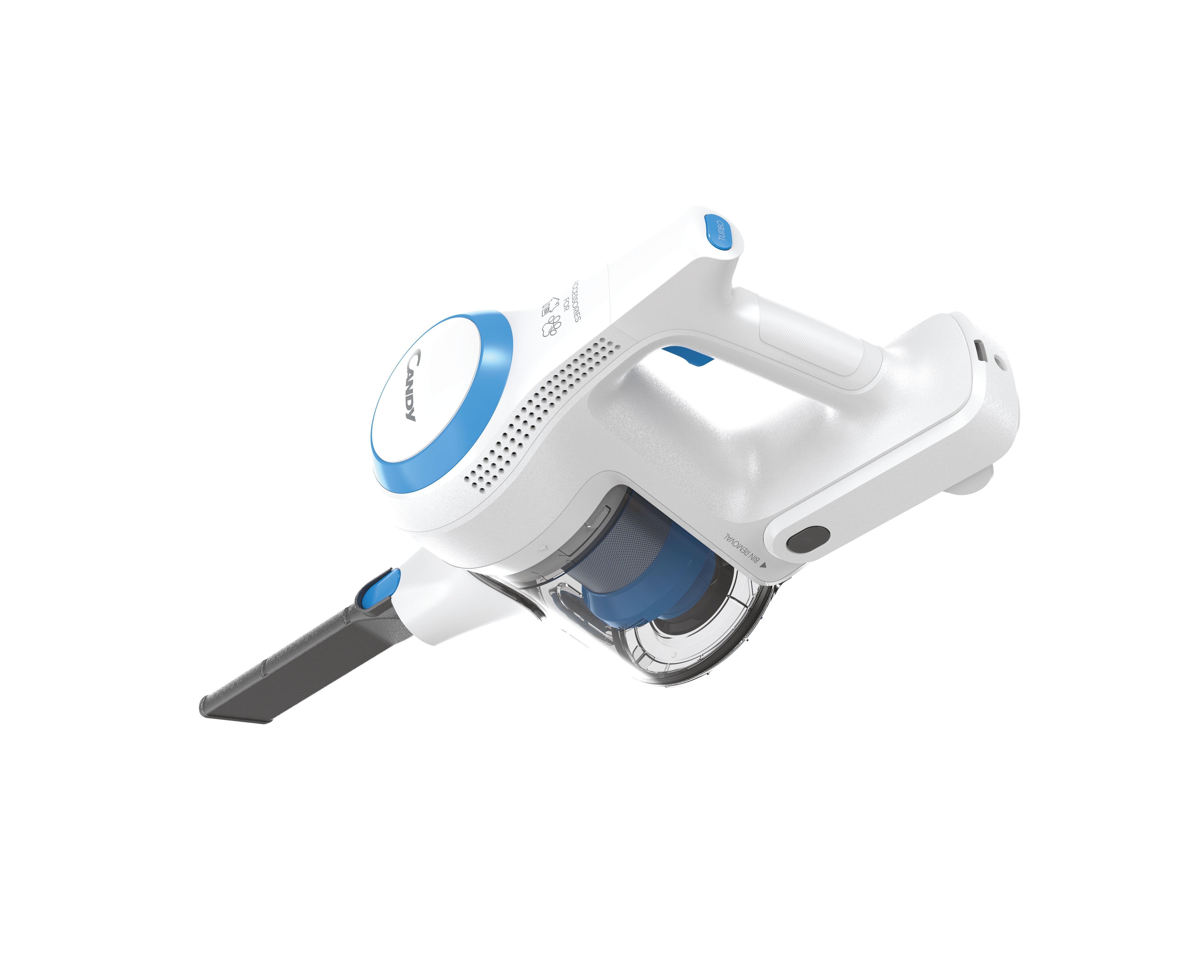 Candy Scopa Elettrica Cviva20 Ricaricabile Bianco/Blu