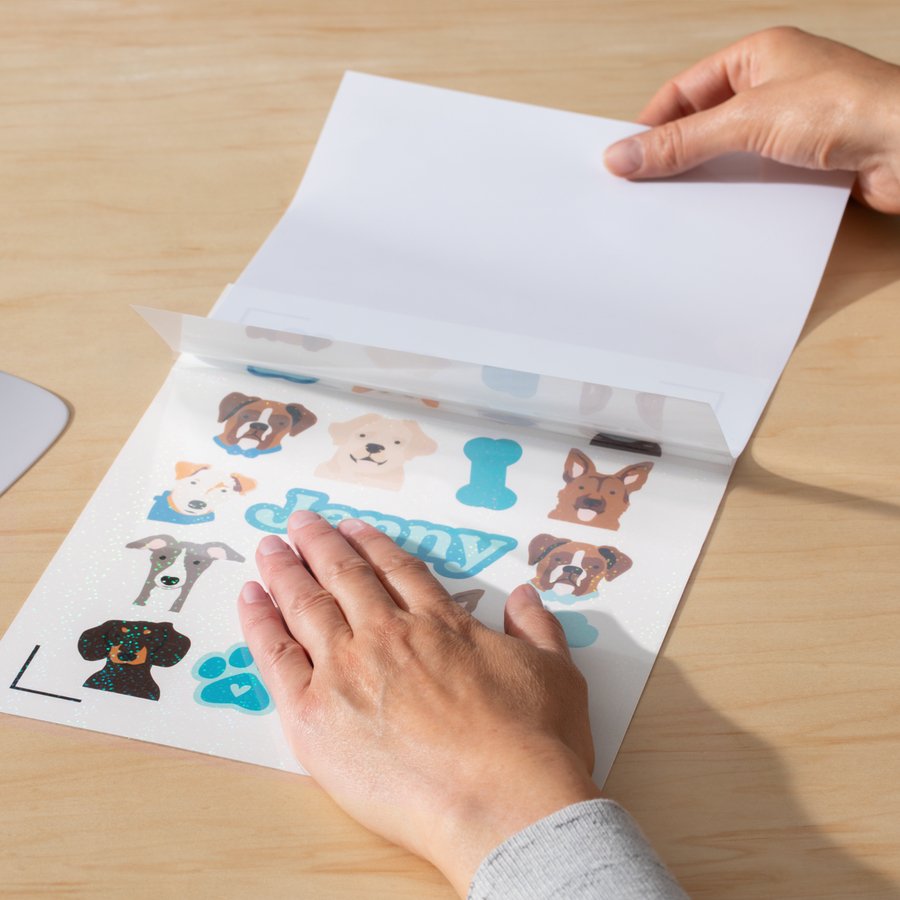 Cricut 2010354 Vinilo De Transferencia Térmica Lámina De Vinilo De Transferencia Térmica Vinilo De Termotransferencia Liso 5 Hojas