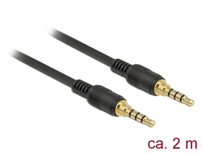 Delock 85598 Cable De Audio 2 M 3,5mm Negro