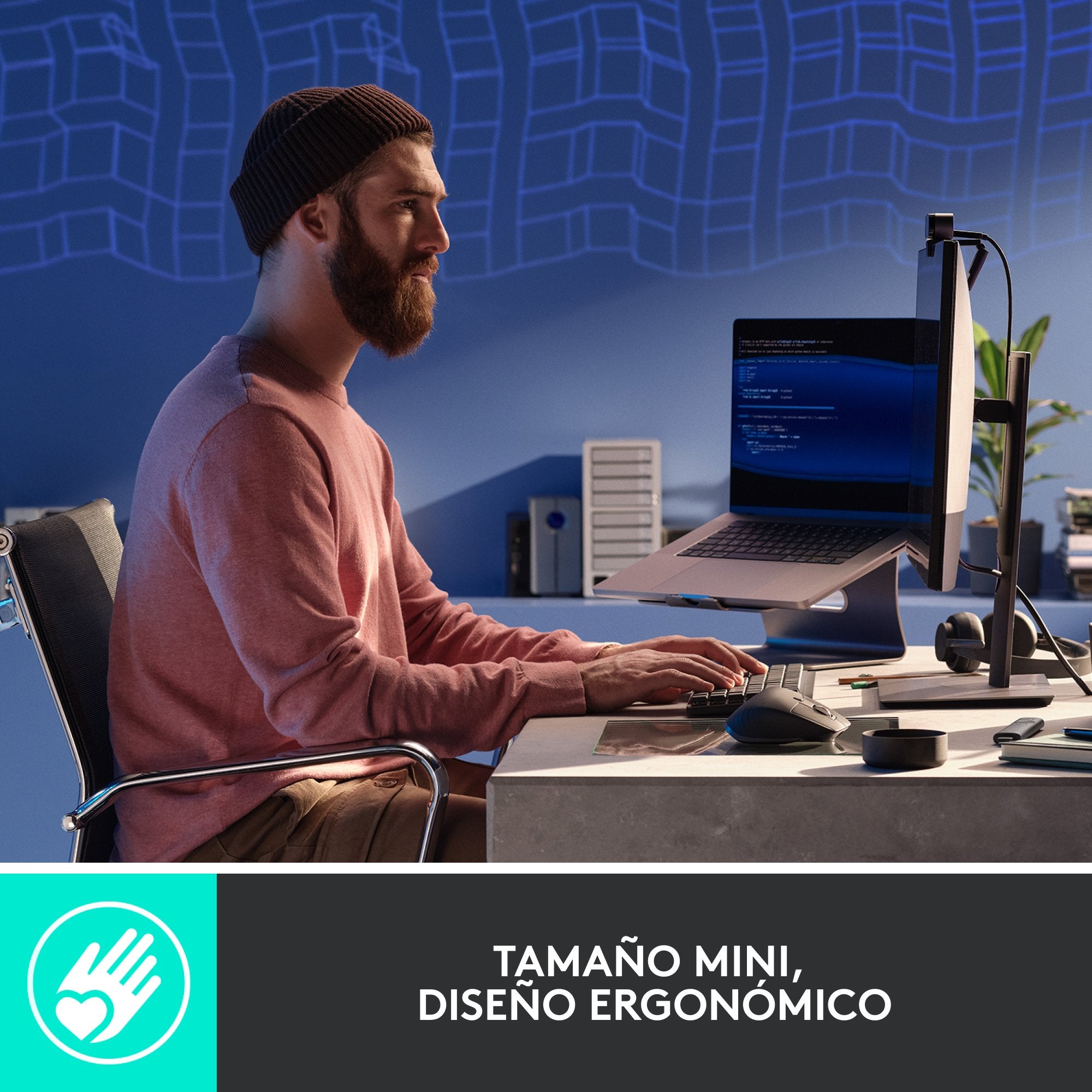 Logitech Mx Mini Mechanical Teclado Rf Wireless + Bluetooth Qwerty Internacional De Ee.Uu. Grafito, Gris