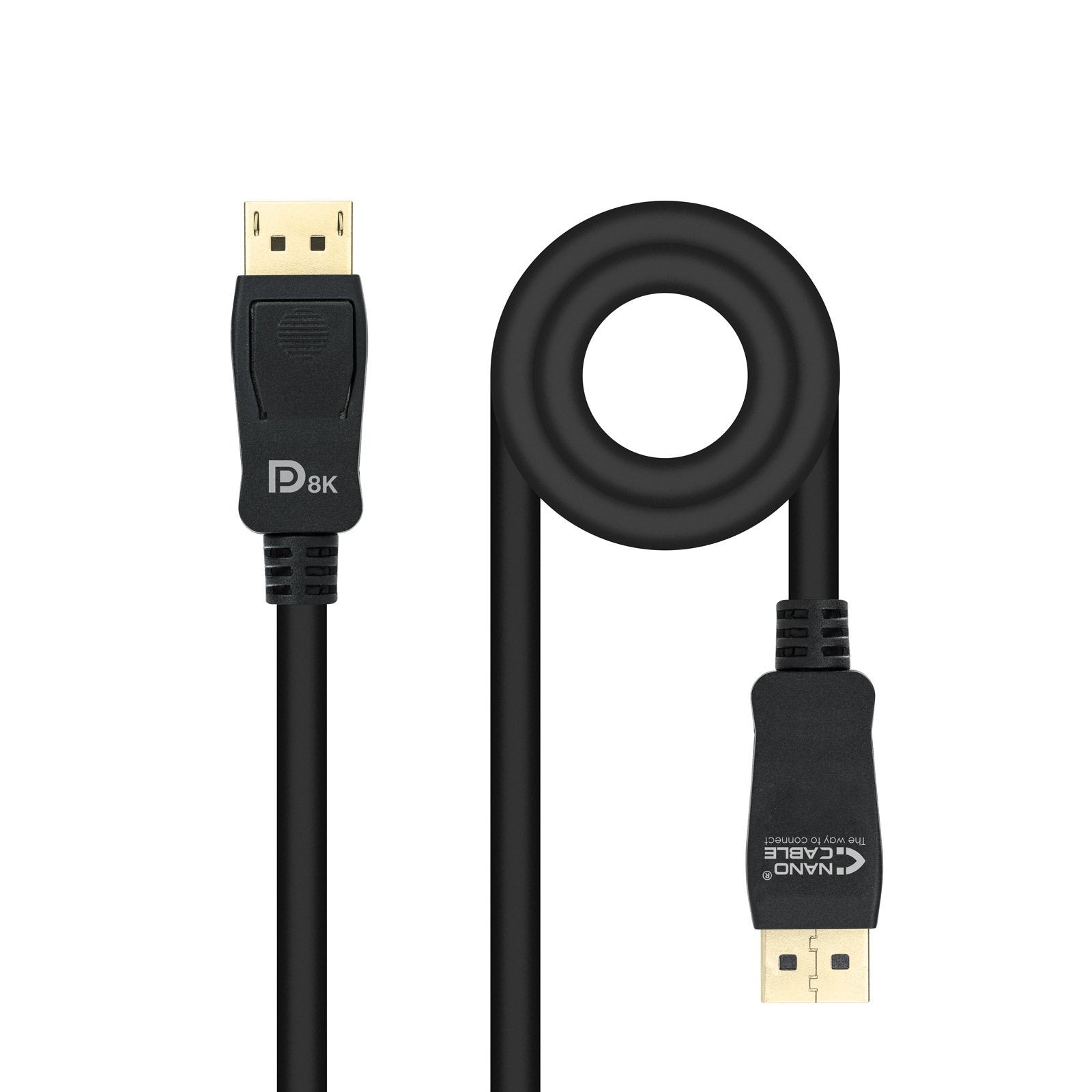 EAN 8433281009943 - Nanocable 10.15.2502 cable DisplayPort 2 m Negro imagen 1