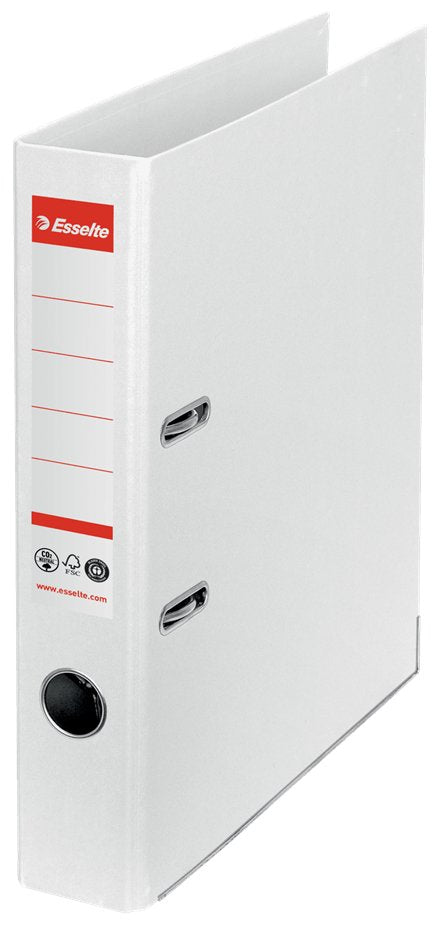 Esselte Archivador Palanca Nº1 Co2 Neutral A4 Cartón 100% Reciclado Lomo 50mm Blanco