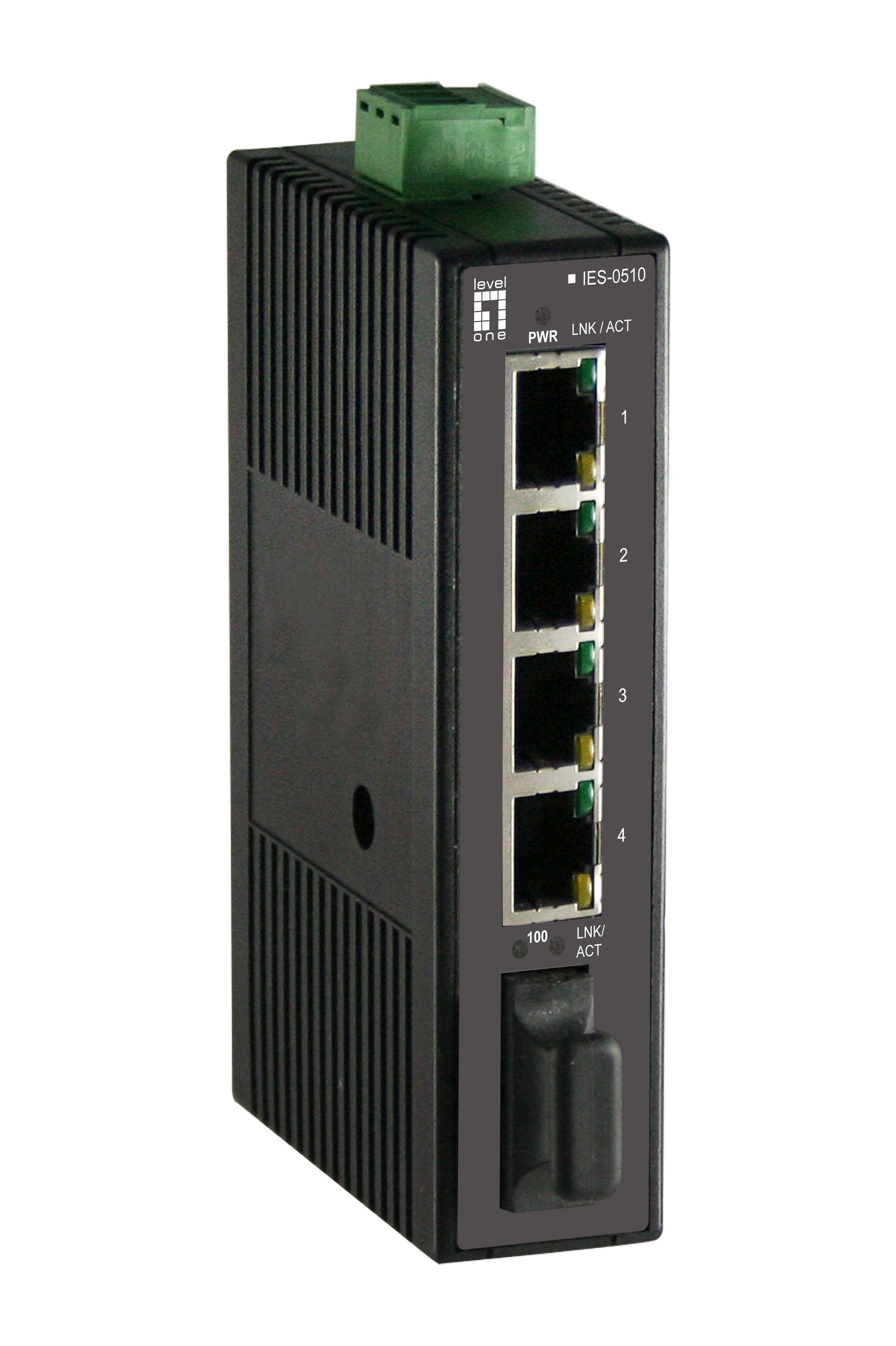 EAN 4015867181607 - LevelOne IES-0510 switch No administrado Fast Ethernet (10/100) Negro imagen 1