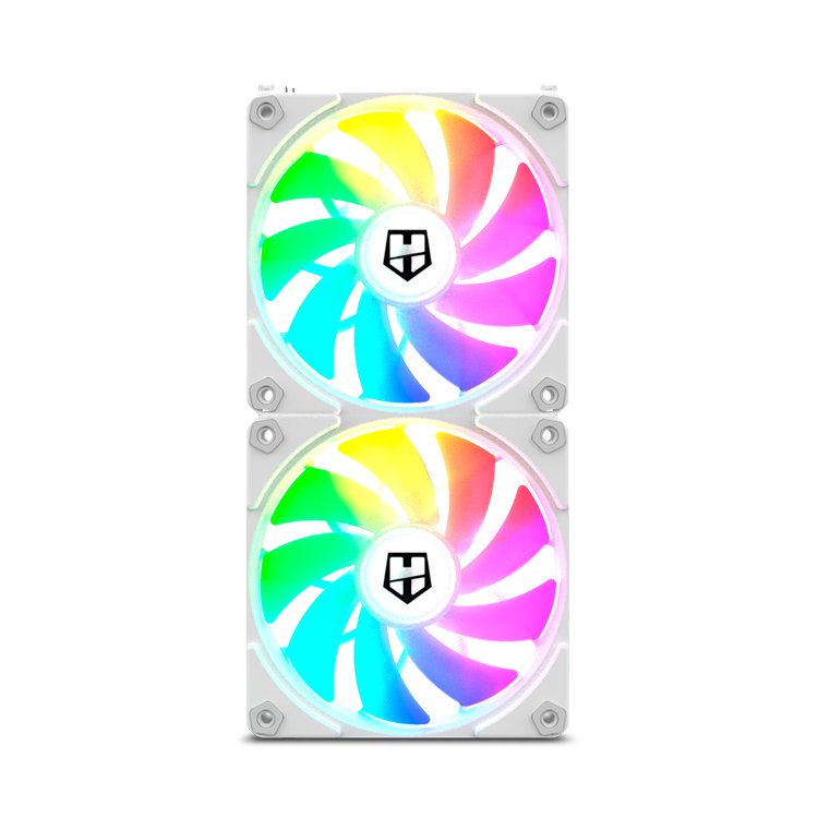 Ventilador Caja Nox Hummer Easylink Argb Fans Kit Blancos 1500rpm Pwm Argb