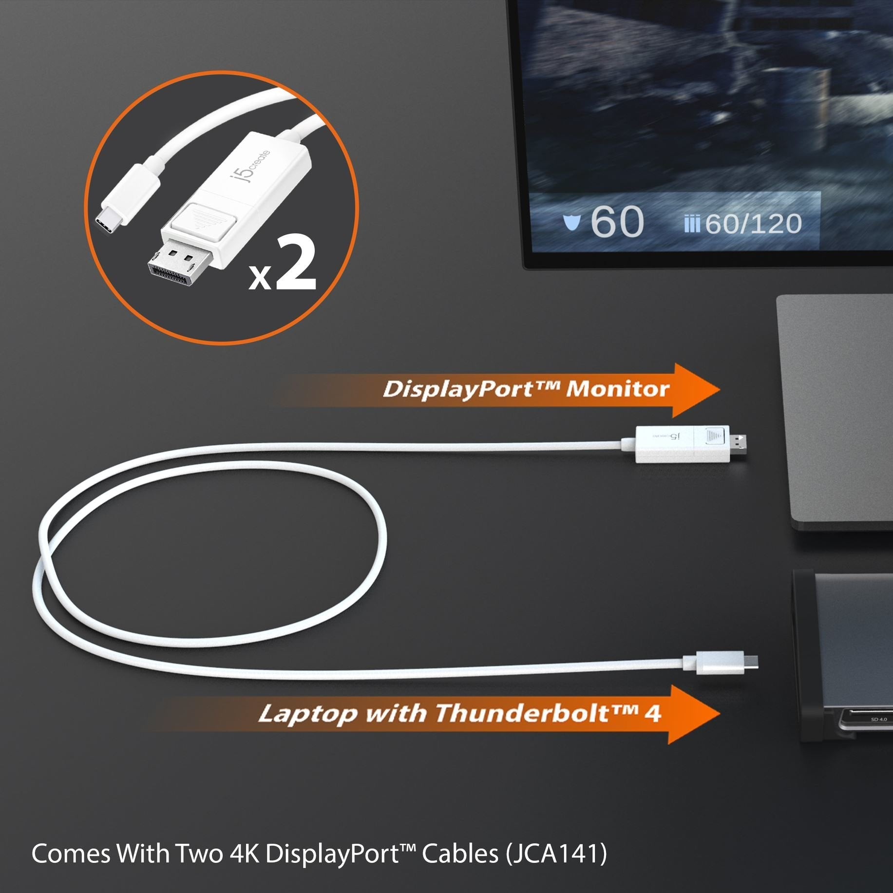 J5create Jtd562-En - Estación De Acoplamiento 8k Thunderbolt 4 - Ue