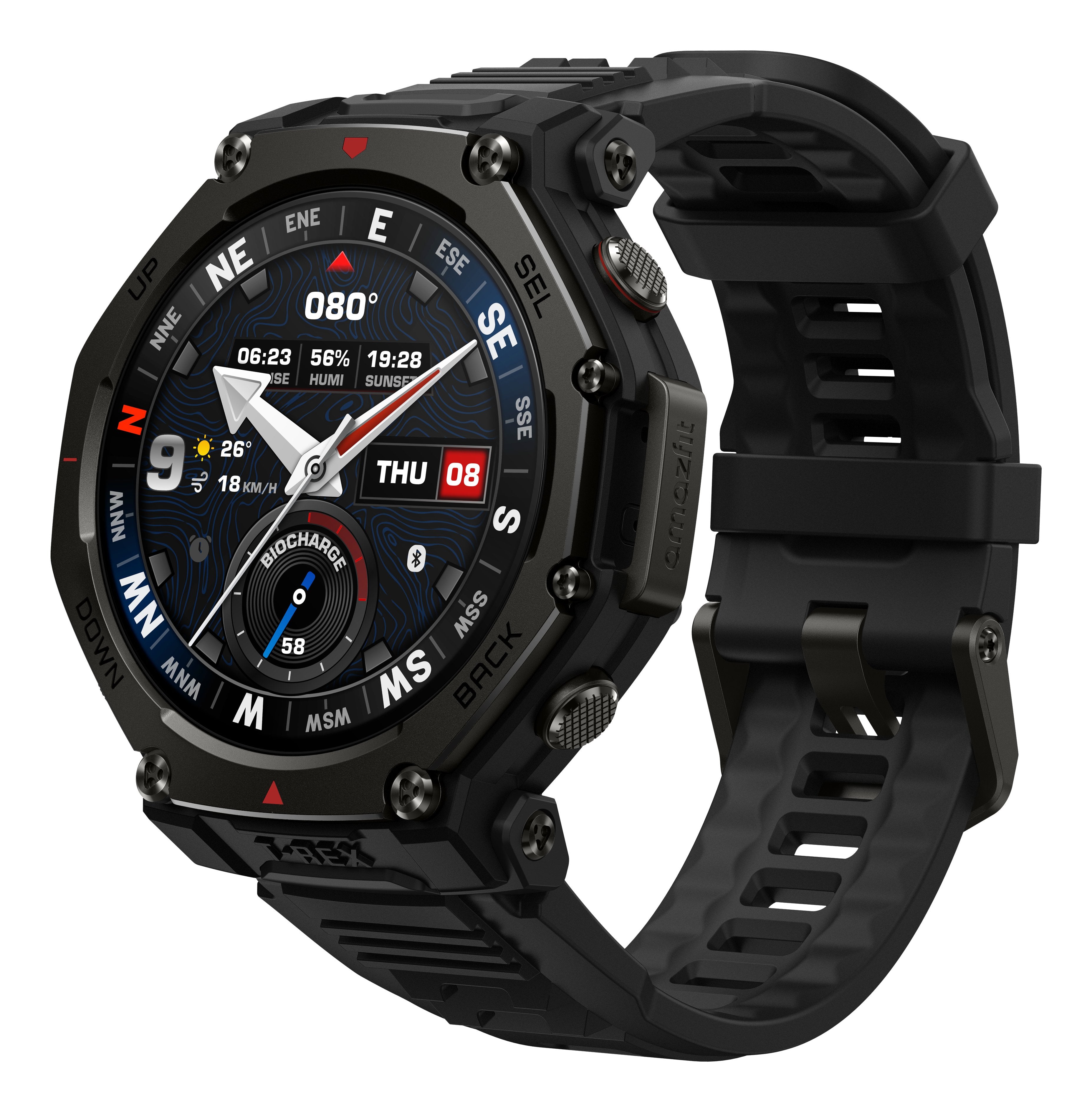 EAN 6972596109280 - Amazfit T-Rex 3 Pro 3,81 cm (1.5") AMOLED 48 mm Digital 480 x 480 Pixeles Pantalla táctil Negro Wifi GPS imagen 6
