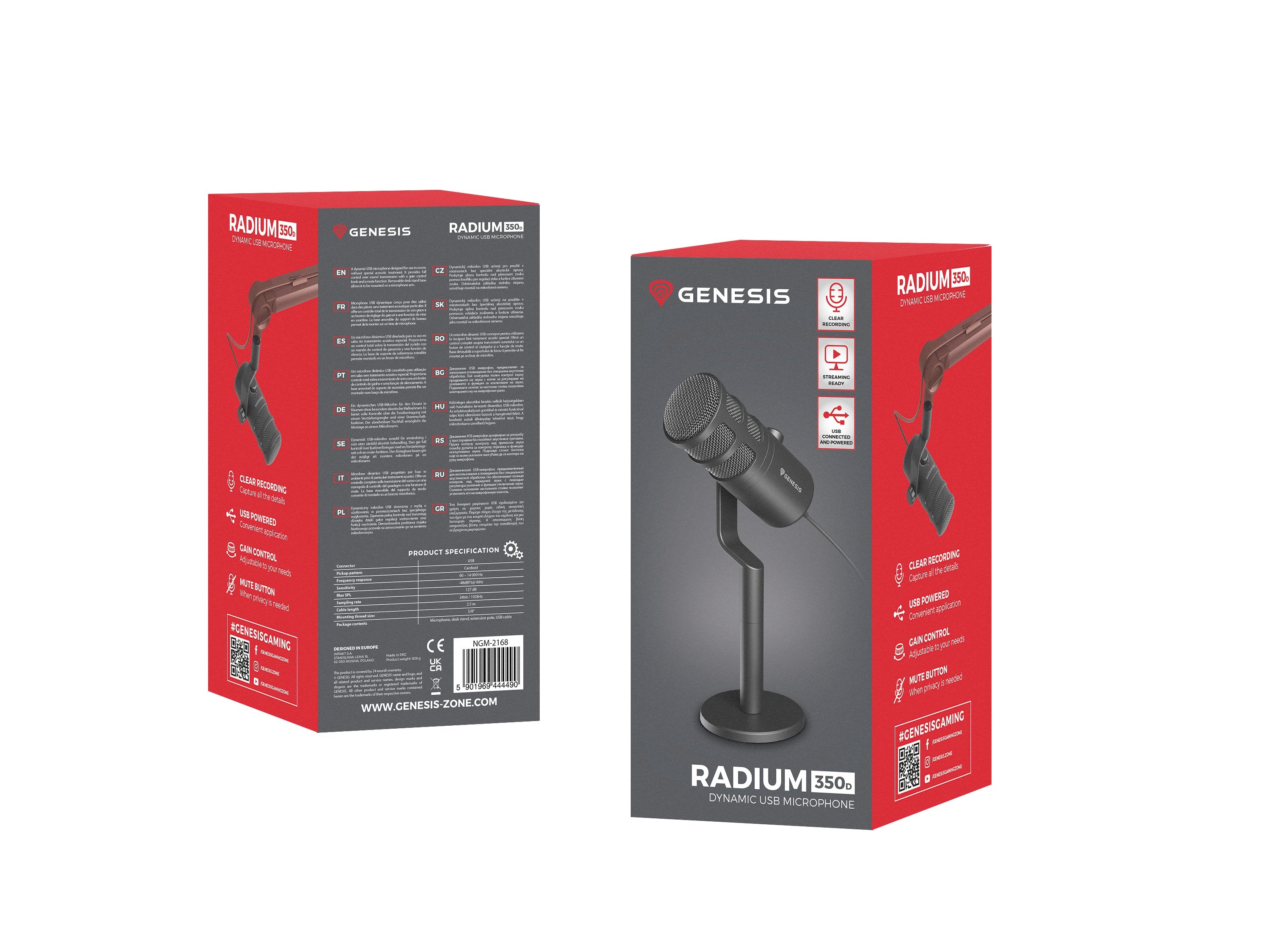 EAN 5901969444490 - GENESIS Radium 350D Negro Micrófono para PC imagen 9