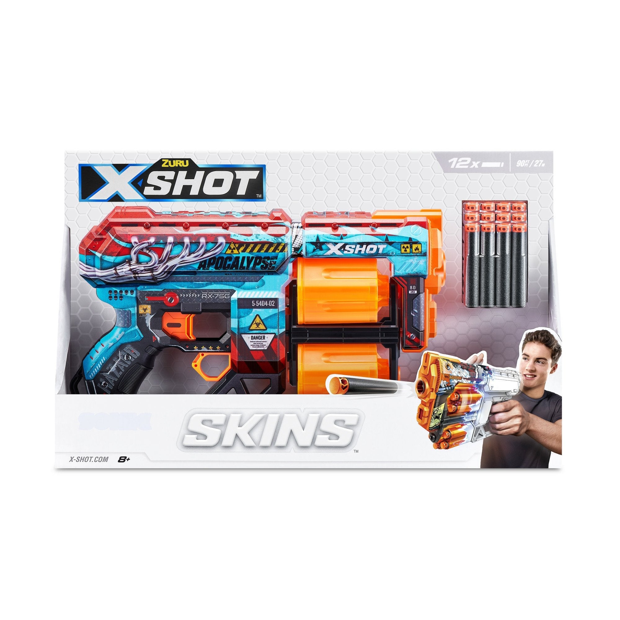 Lanzador Zuru X-Shot - Apocalipsis Aterrador, Dart Blaster
