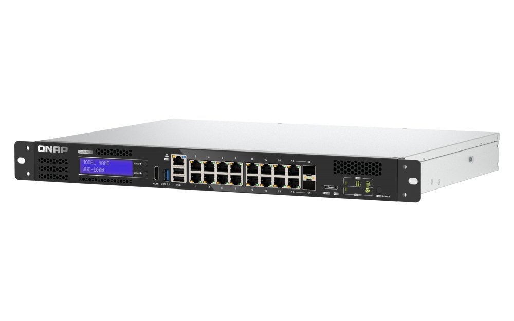 EAN 4711103084281 - QNAP QGD-1600 Gestionado Gigabit Ethernet (10/100/1000) 1U Negro, Gris imagen 5