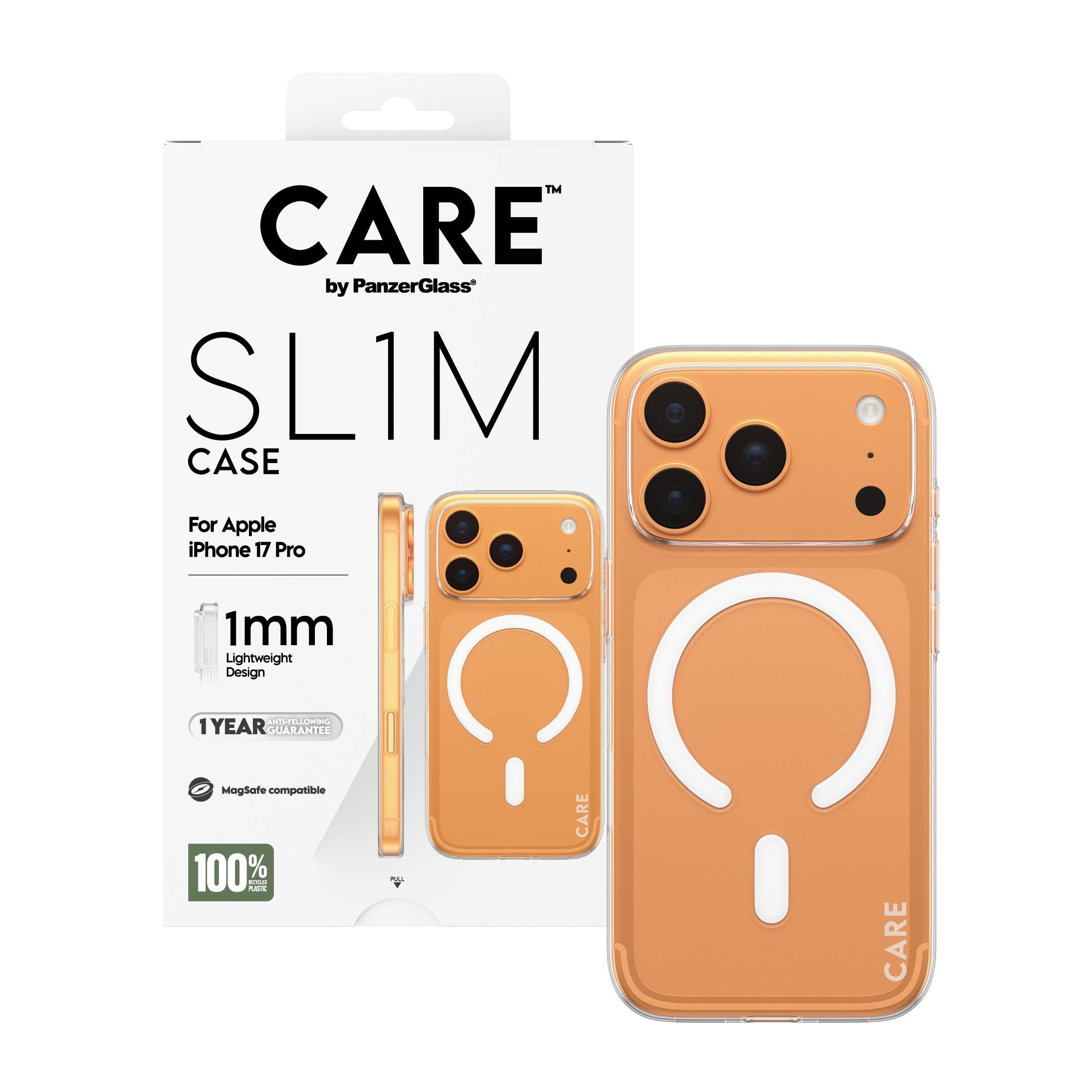 Panzerglass Care Sl1m Case Transparent W. Magsafe Ip 17 Pro