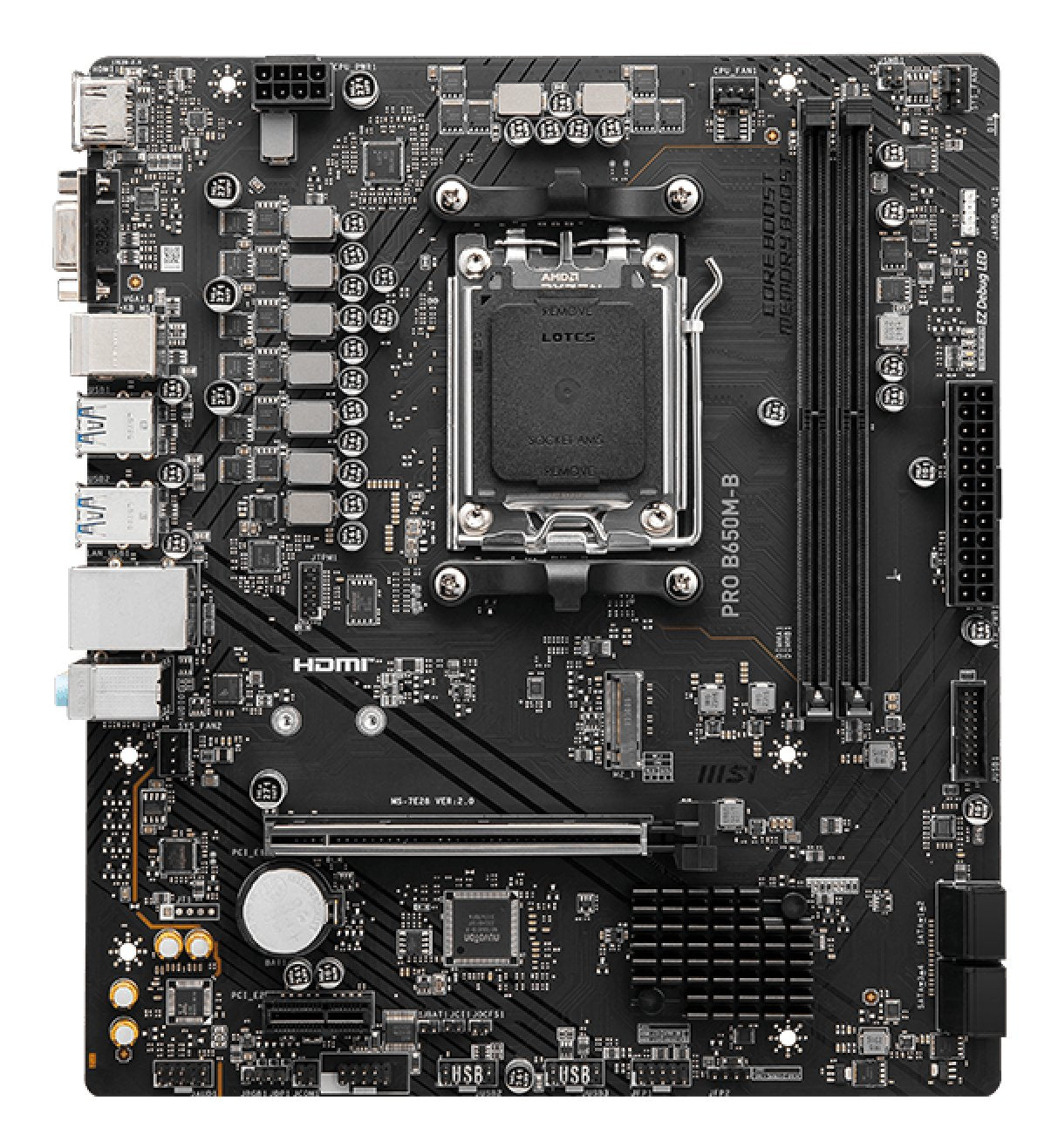 EAN 4711377144797 - MSI PRO B650M-B placa base AMD B650 Zócalo AM5 micro ATX imagen 2