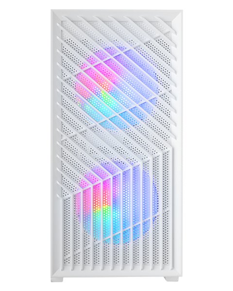 Caja Microatx Mc-Vortex Blanco Mars Gaming Bahías Int:1x3'5,2x2'5/ 1xusb3.0/ 2xusb2.0/ Audio In/Out/ Sistema De Gestión De Cableado Interno/ Hasta 7 Ventiladores De 120mm