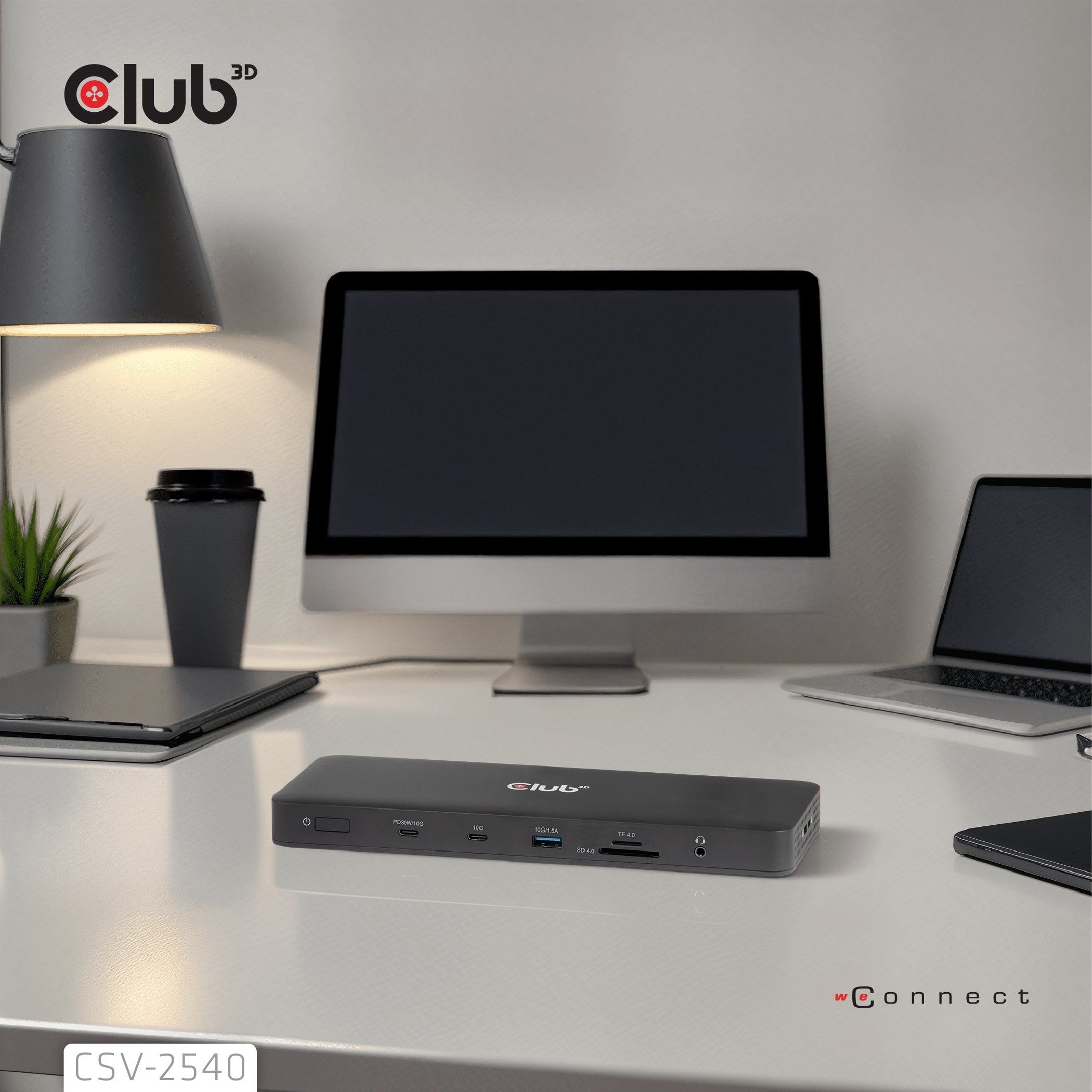 EAN 8719214473501 - CLUB3D CSV-2540 base para portátil y replicador de puertos Acoplamiento USB 3.2 Gen 1 (3.1 Gen 1) Type-C imagen 2