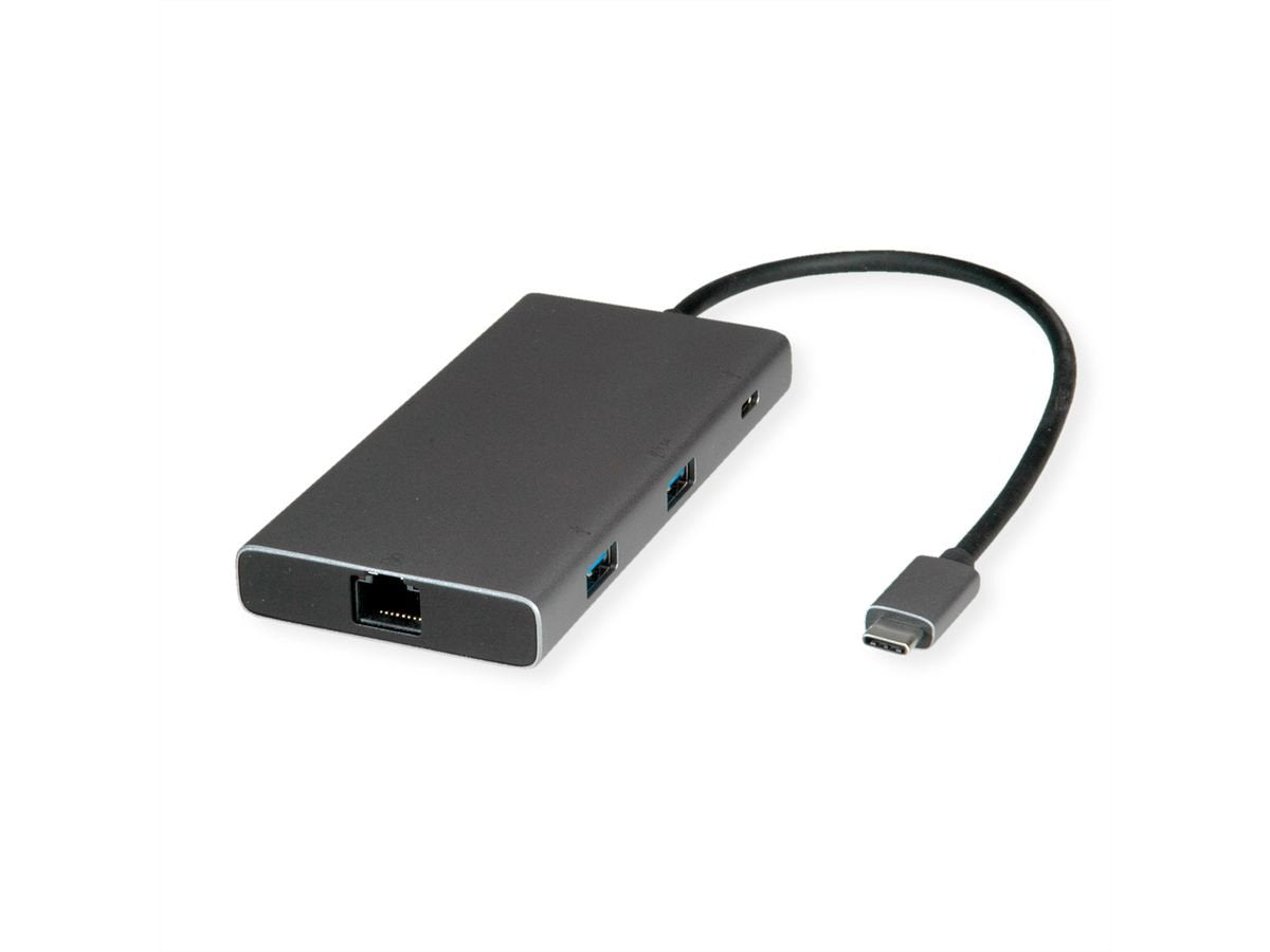 Usb Tipo C Estación De Acoplamiento Hdmi+Dp 4k60 3x Us3.2gen1 1x C + 2x A 1x Pd 1x Rj45