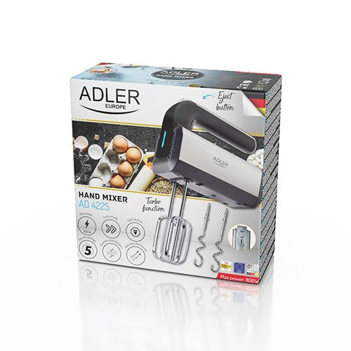 EAN 5903887802994 - Adler AD 4225 batidora Batidora de mano 800 W Negro, Plata imagen 15