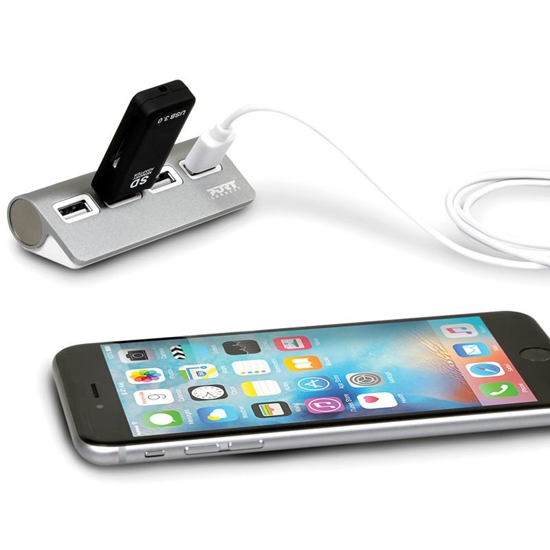 EAN 3567049001209 - Port Designs 900120 hub de interfaz USB 2.0 480 Mbit/s Gris, Blanco imagen 2