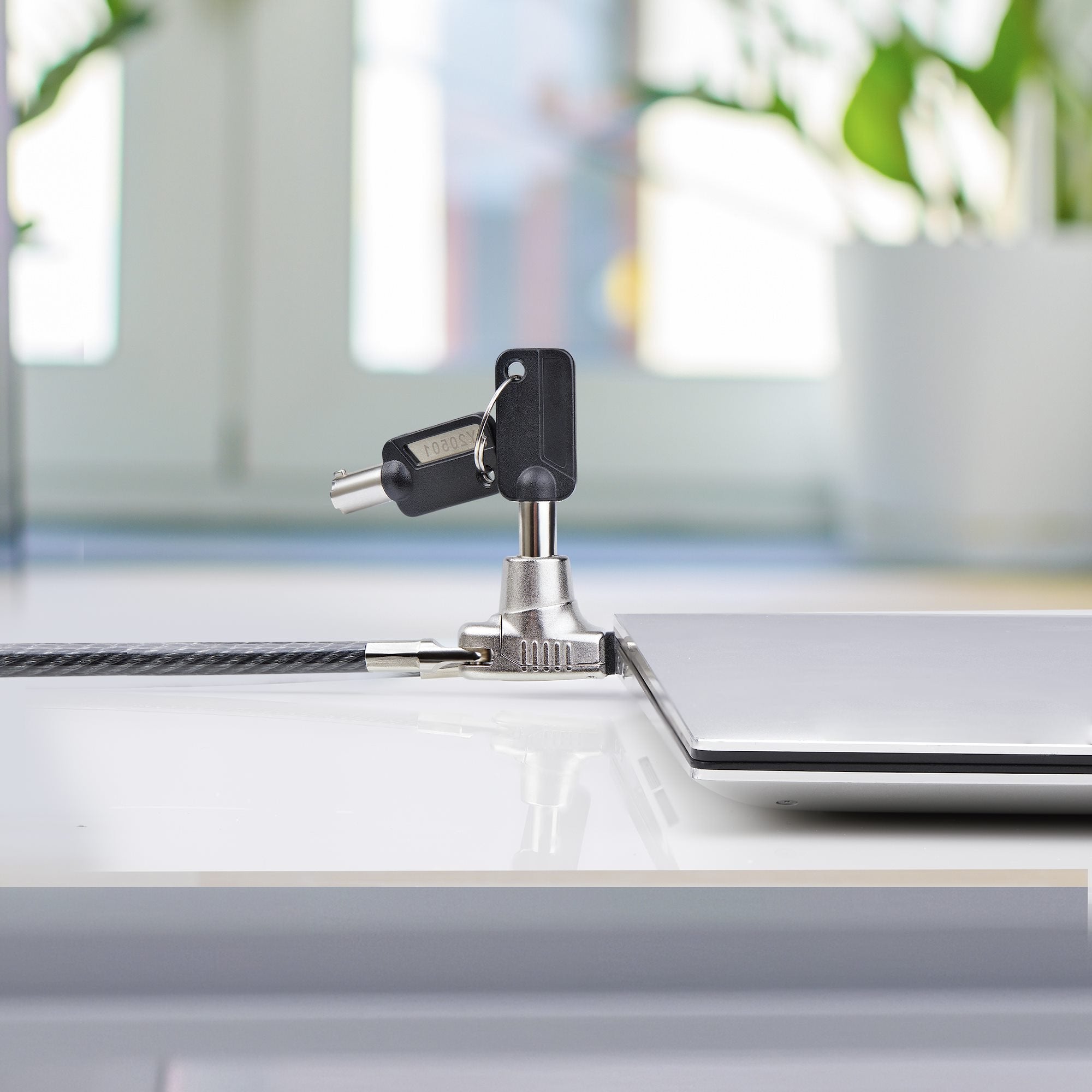 Slim Laptop Cable Lock 6.6ft - Noble Wedge Slot Compatible