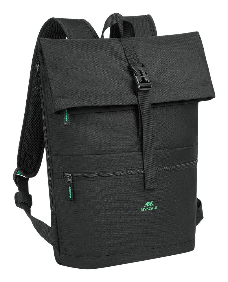 EAN 4260709015705 - Rivacase Gremio mochila City backpack Negro Poliéster, Tereftalato de polietileno reciclado (rPET) imagen 2