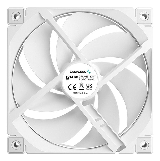 Ventilador Pc Deepcool Fd12 Wh V2 (Blanco, 120 Mm) R-Fd12v2-Whnpn1-G