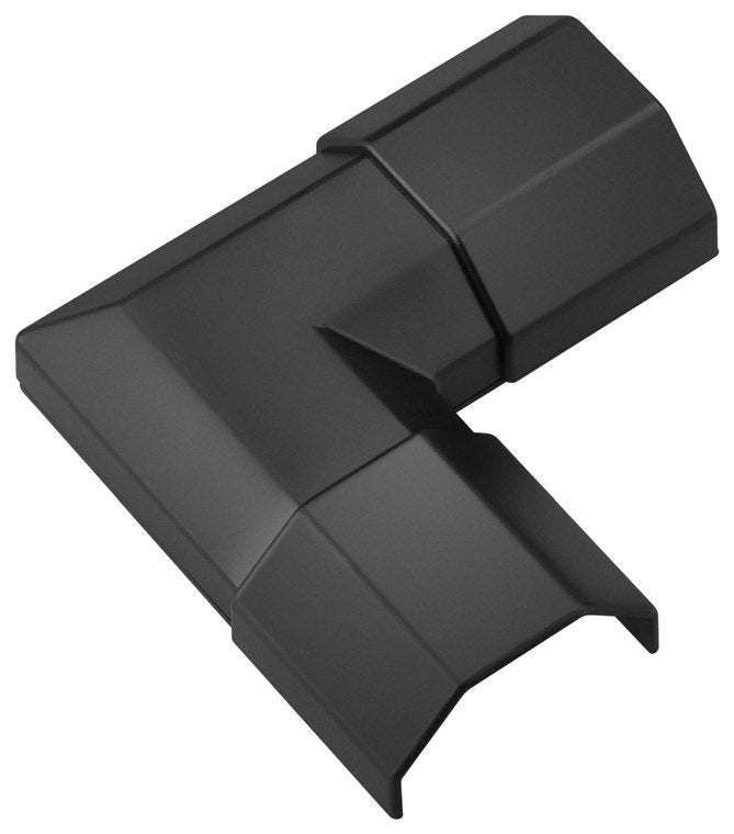 Canaleta De Aluminio Para Cables, Negro, 3,4 Angulo De 90º Para 90723 Goobay
