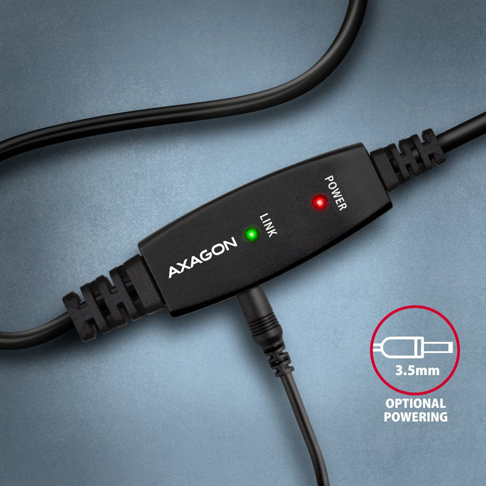 Axagon Adr-210b Aktives Usb 2.0 Verbindungscable, Usb-A Auf Usb-B - 10m