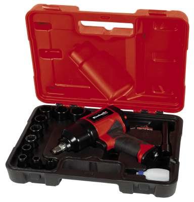 Einhell Pitcher De Aire Comprimido Tc-Pw 610 Negro/Rojo, Solemómetro 610 Nm, 1/2 ", Incl. 10 Alfileres 4138960