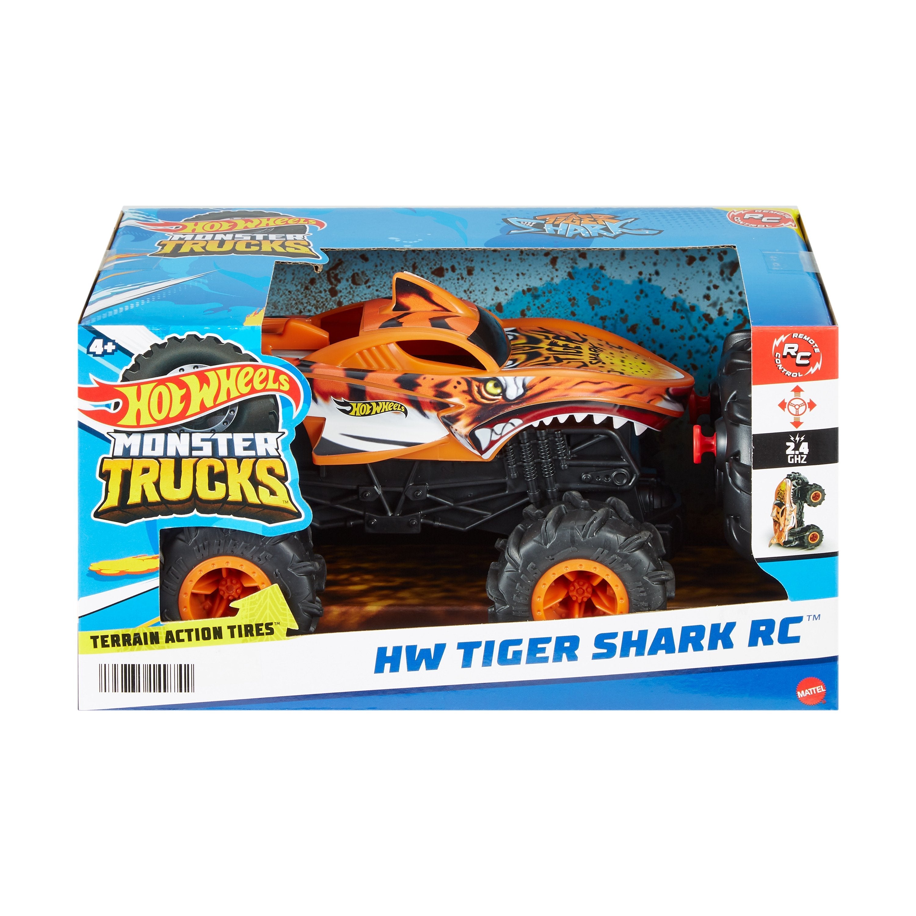 Mattel Hot Wheels Monster Trucks Zdalnie Sterowana Ciezarówka Tiger Shark