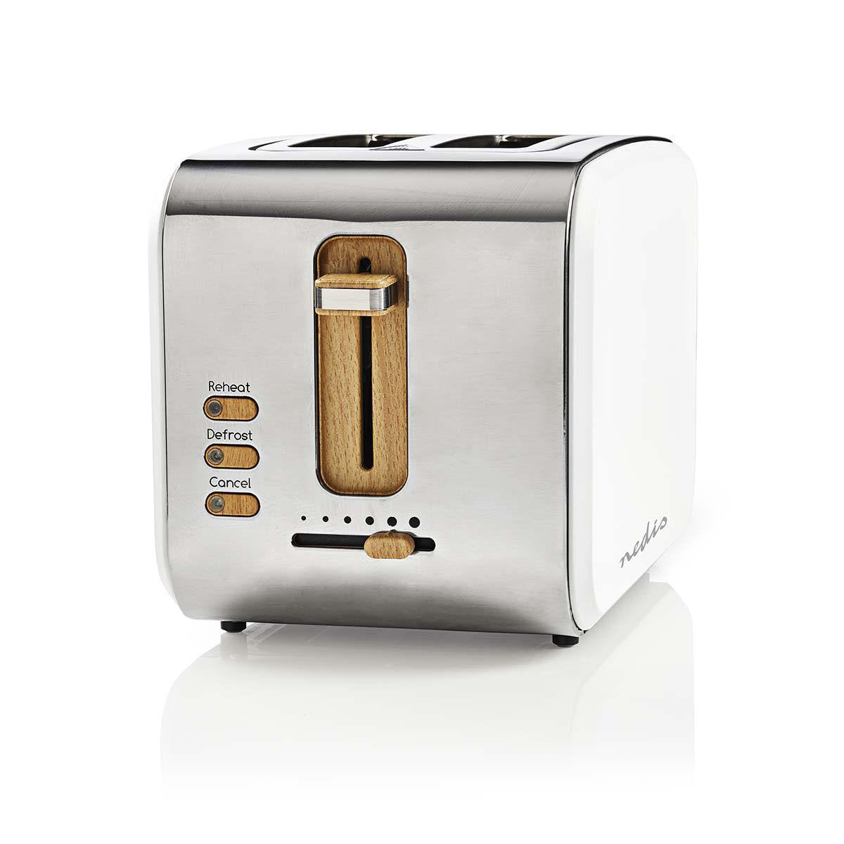 EAN 5412810270330 - Nedis KABT510EWT tostadora 6 2 rebanada(s) 900 W Blanco imagen 3