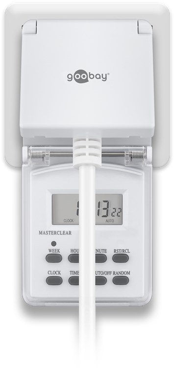 Goobay Ip44 Digital Timer - White