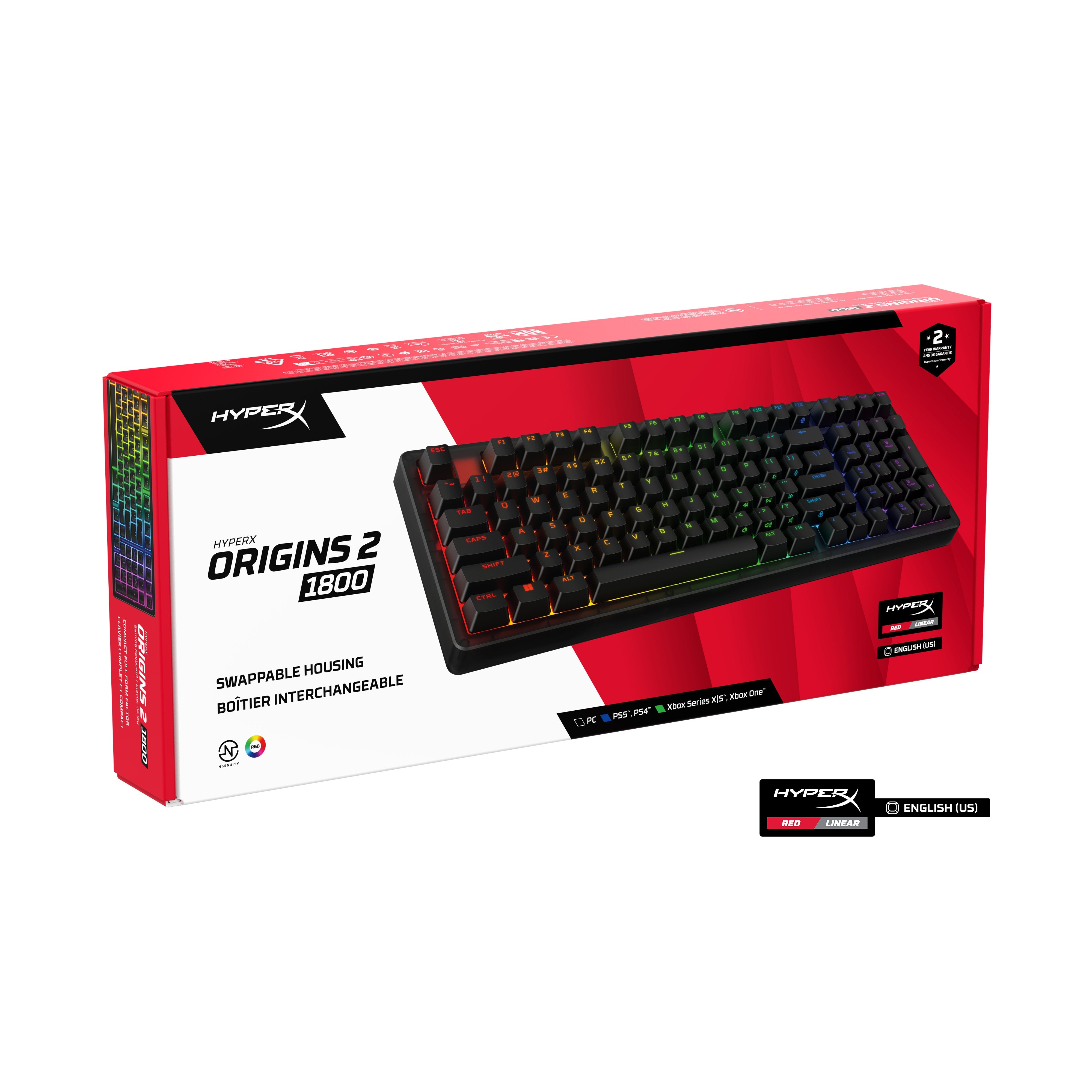 EAN 0198828944764 - HyperX Origins 2 1800 teclado Juego USB Negro imagen 11