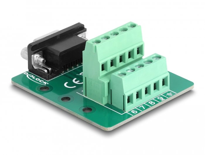 D-Sub 9 Pin Buchse Zu Terminalblock Für Hutschiene