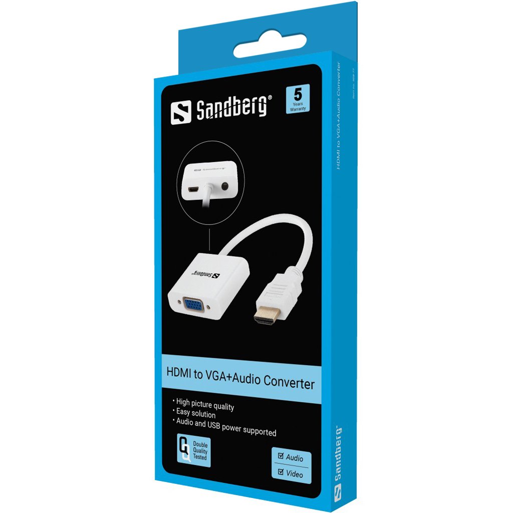 Sandberg Convertidor Hdmi -> Vga+Audio