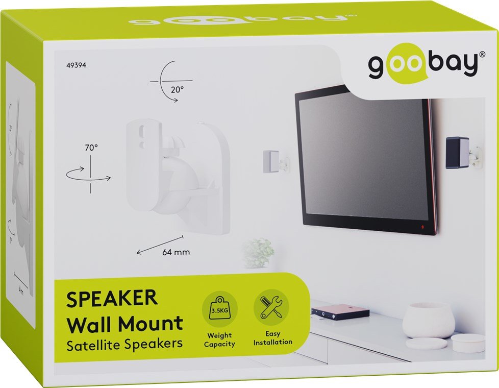 Goobay Soporte De Pared Para Altavoz 49394